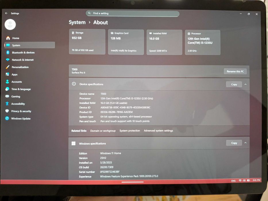 Microsoft Surface Pro 9 = 2в1 таблет+лаптоп с клавиатура и мишка