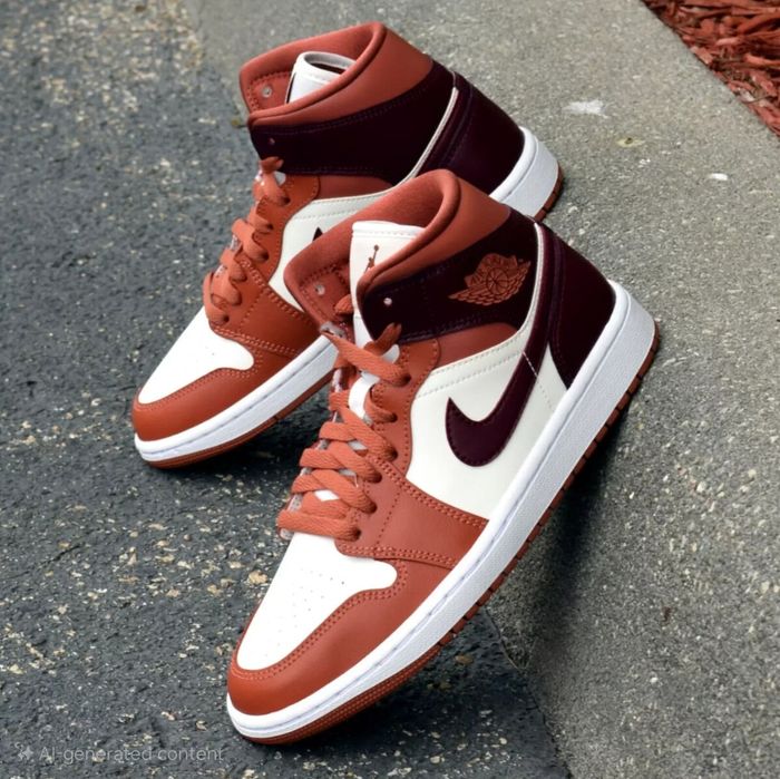 Jordan 1 mid dusty peach 44 originali