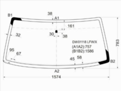 Стекло лобовое  Chrysler Town