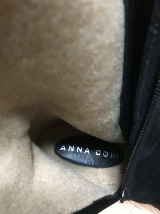 Cizme din piele naturala intoarsa Anna Cori