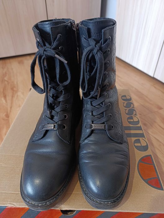 Дамски ботуши Calvin Klein естествена кожа