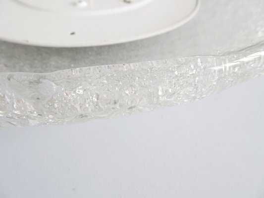 Plafoniera Honsel cristal ice glass design scandinav anii 1970