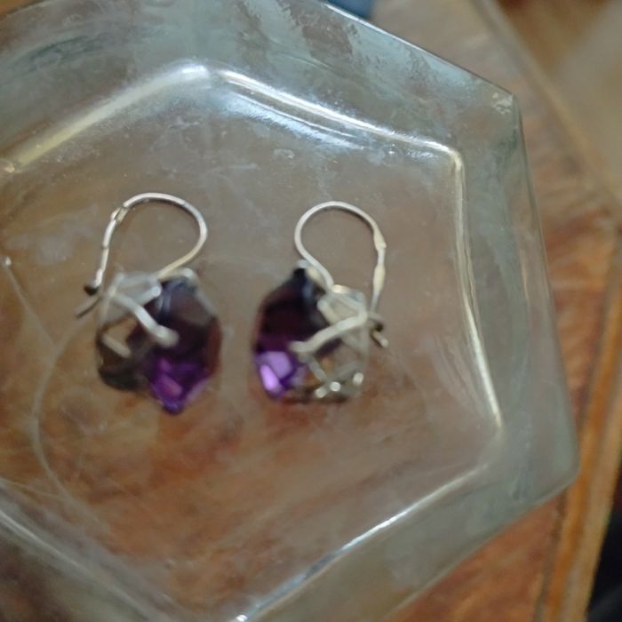 Серьги серебро СССР.