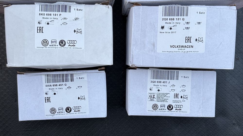 Placute frana originale Audi Vw Seat Skoda nu Trw sau Ate
