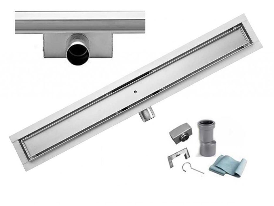 Rigola dus faiantabila inox 2in1 - 40/ 50/ 60/ 70/ 80/ 90/ 100/ 120cm
