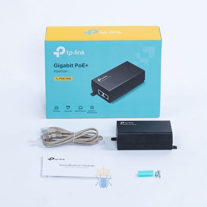 Гигабитный PoE+ инжектор TP-Link PoE160S, новый в пленке