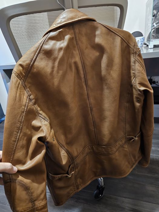 Geaca de piele Massimo Dutti