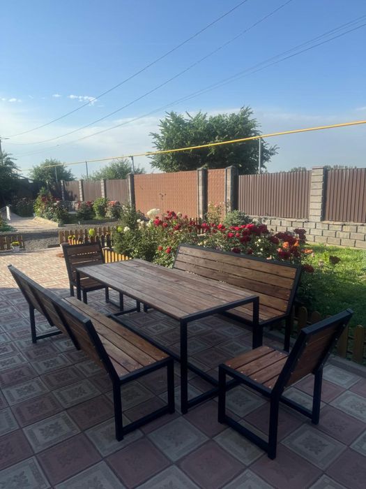 Комплект скамья и стол