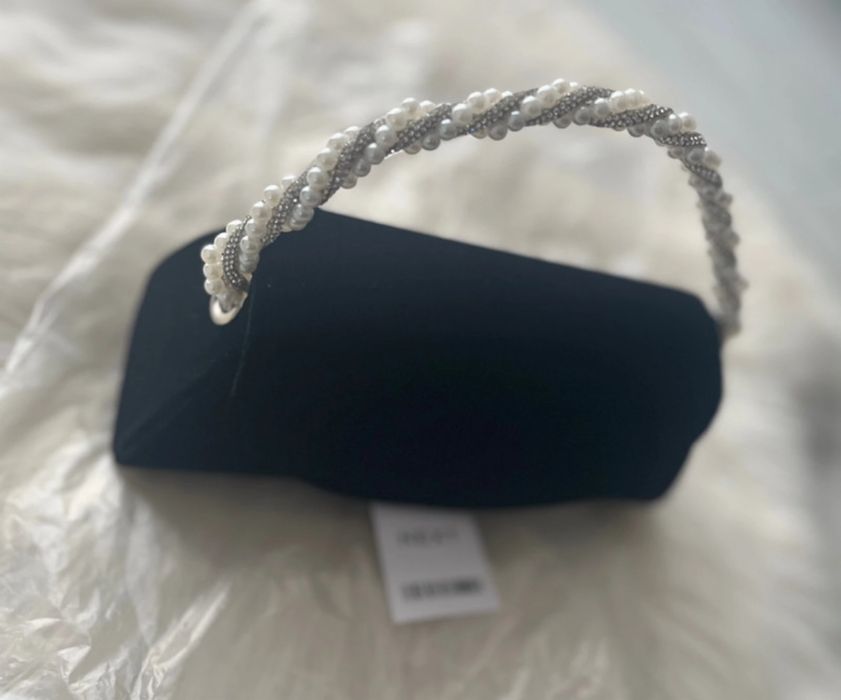 Geanta superbă cu mâner perle, NEXT