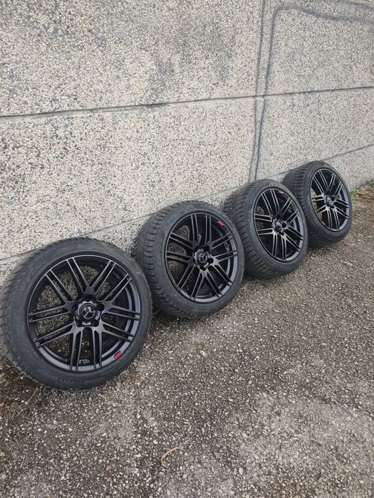 17" оригинални джанти "AEZ", свалени от Mercedes W204, 5х112, /ВАГ/, с датчици за налягане в гумите