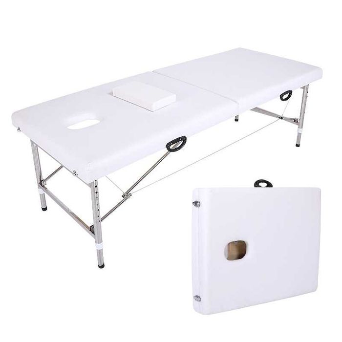 Masă de Masaj Portabilă, Pat masaj, din metal – 2 Zone, spa, gene