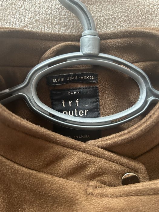 Кафяво яке от естествен велур