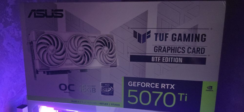 Видеокарта ASUS TUF Gaming RTX 5070 Ti 16GB GDDR7 BTF