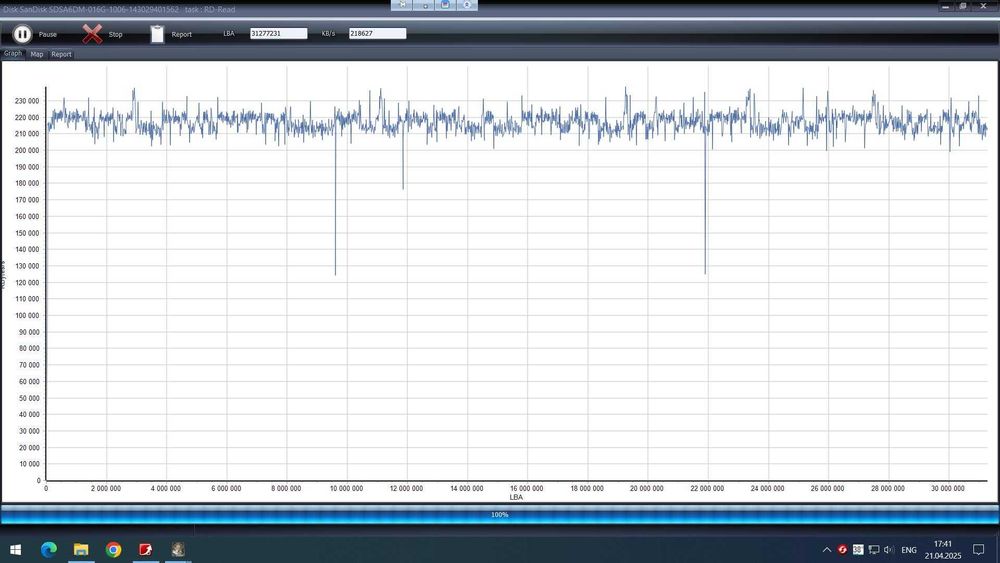 SSD диск разъём mSATA SanDisk 16Gb SATA3