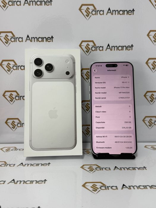 Iphone 17 Pro Max 256Gb ( 34 cicluri ) Sara Amanet