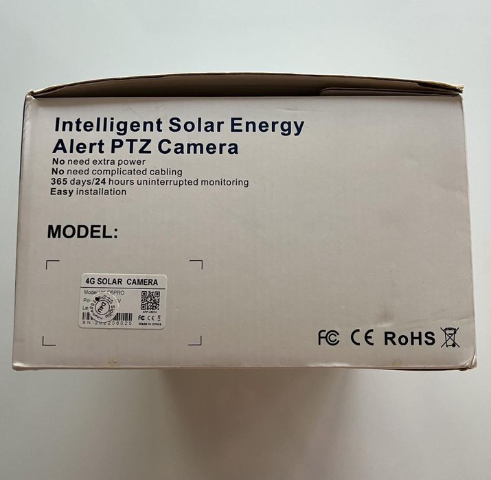 Vând camera solară 4k full hd pe cartela sim este noua
