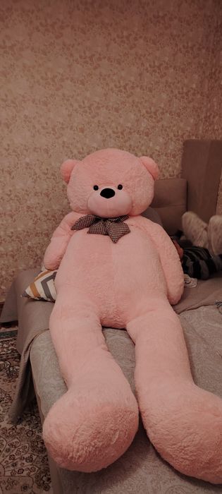 Розовая мишка 2 метра