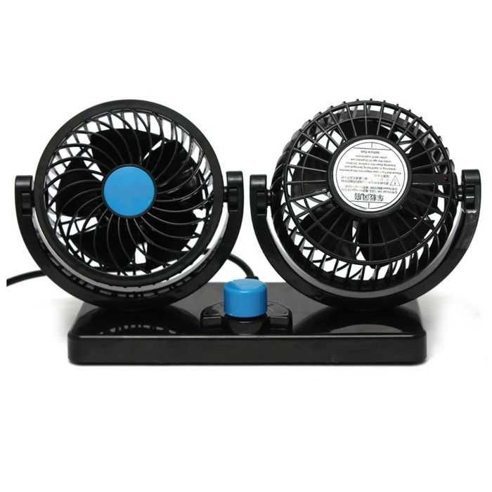 Вентилатор за автомобил 4" – 24V с монтаж чрез двойнозалепващо тиксо