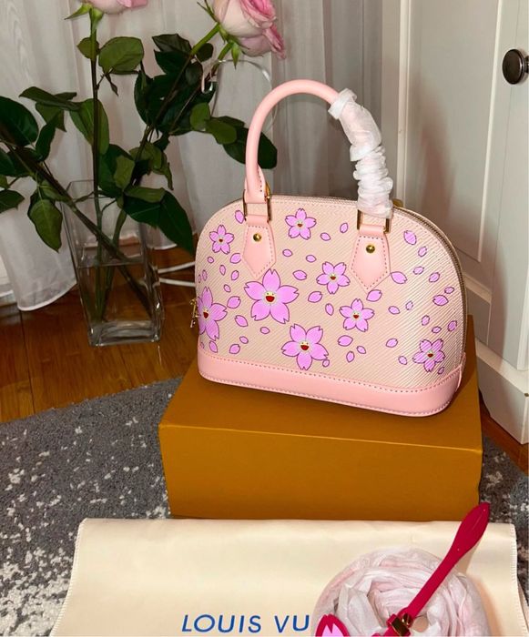 Geanta Louis Vuitton Alma x Murakami piele