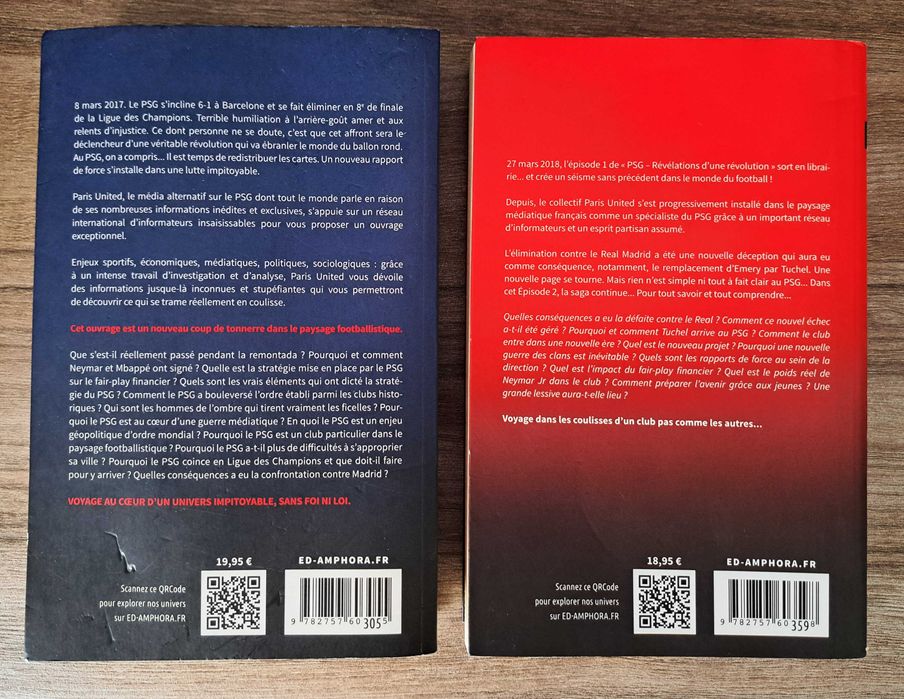 PSG - Revelations d'une révolution (French) Paris Saint-Germain 2 vol