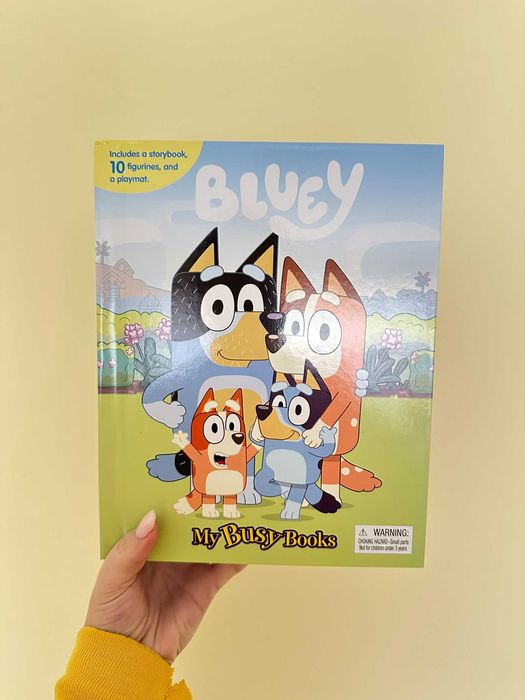 Блуи Bluey 10 фигурки + игрална постелка
