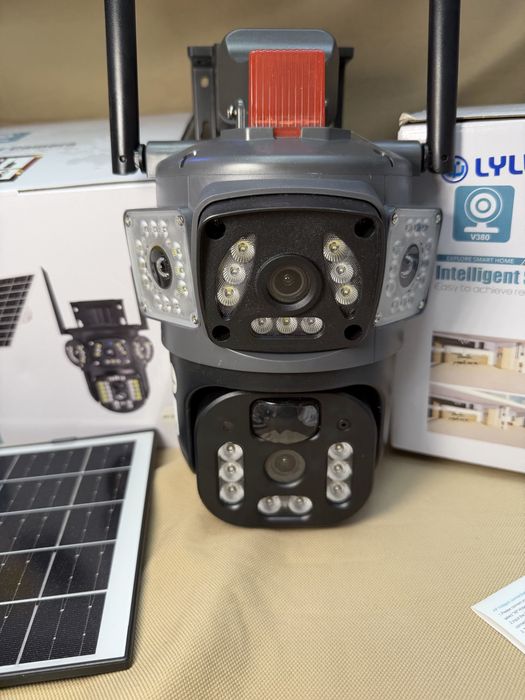 4G Соларна тройна 2026 последен модел Камера LYLU 3x12 mpx Сим карта