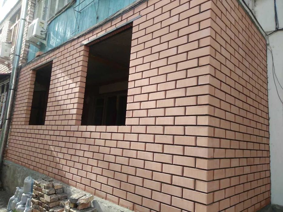 Кладка кирпича балкон облицовочным кирпичом