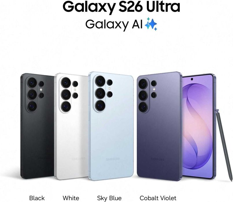 Нов!2г Гаранция Samsung S26 Ultra S948 5G 512GB Black, White, Blue, Vi