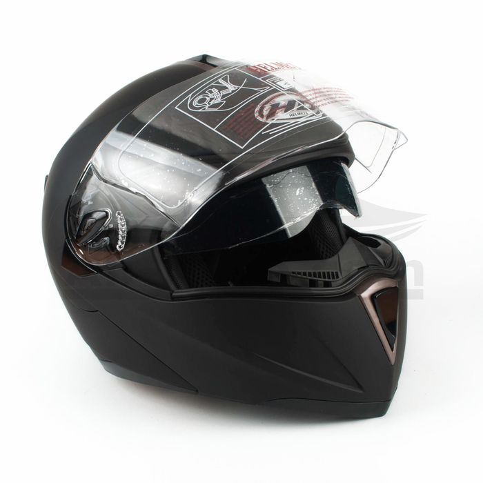 Каска №16-6 HD модуларна MATT-BLACK XXL размер