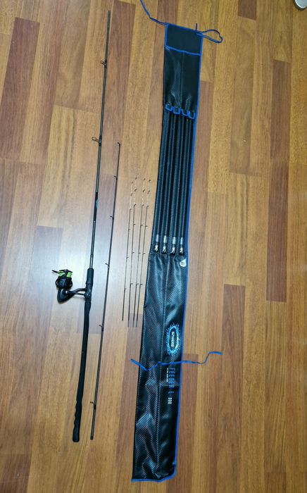 Vând combo Lanseta Browning Sphere 3.30 L de 70g cu mulineta okuma custom black de 4000