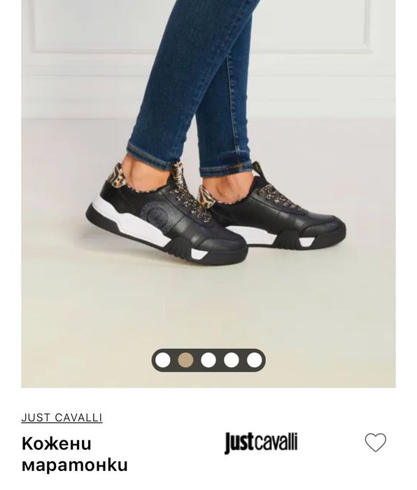 Дамски кожени маратонки Just cavalli