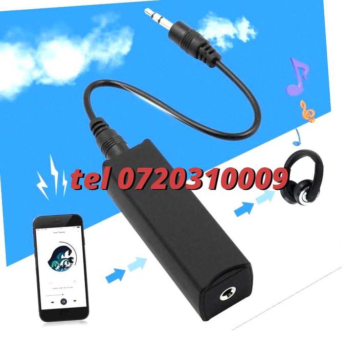 Filtru De Zgomot Aux Audio Jack Dispozitiv Anti Interferente Potrivit Pentru Radio Sau Player Audio Cu Mufa Audio Aux Jack 3.5 Mm Cod 561