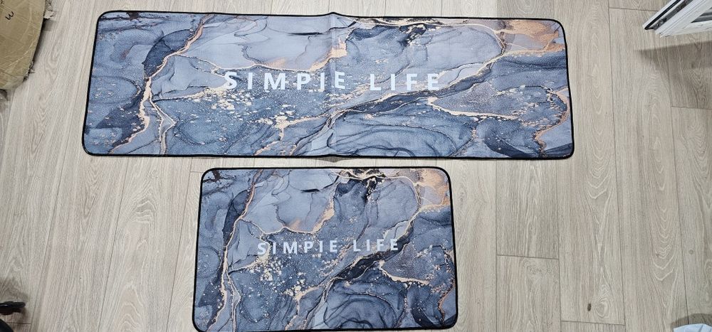 Комплект водоустойчиви противоплъзгащи постелки за кухня