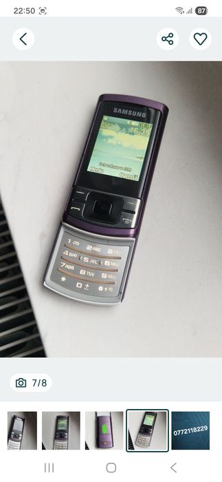 Telefon Samsung Slide cu încărcător