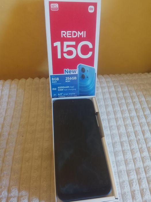 Продавам телефон redmi 15c като нов използван е само един месец