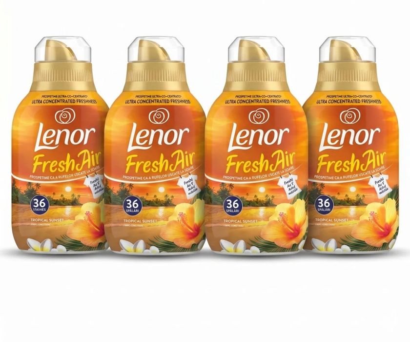 4x Lenor Concentrat 36 spalari, Tropical Sun