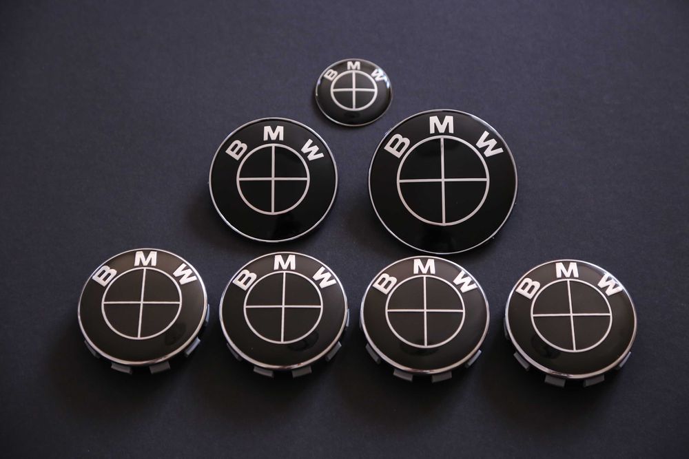 Set stema sigla emblema fata + spate BMW