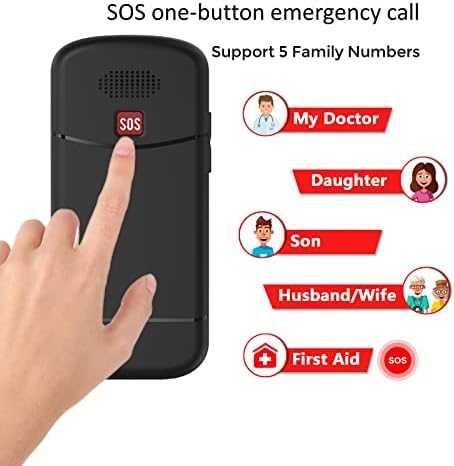 Нов Uleway телефон с големи бутони радио SOS – за възрастни, отключен