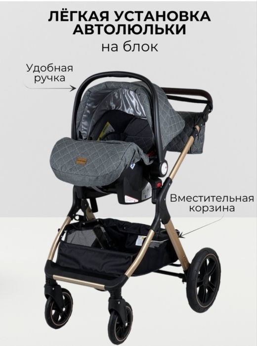 Детская коляска 3в1