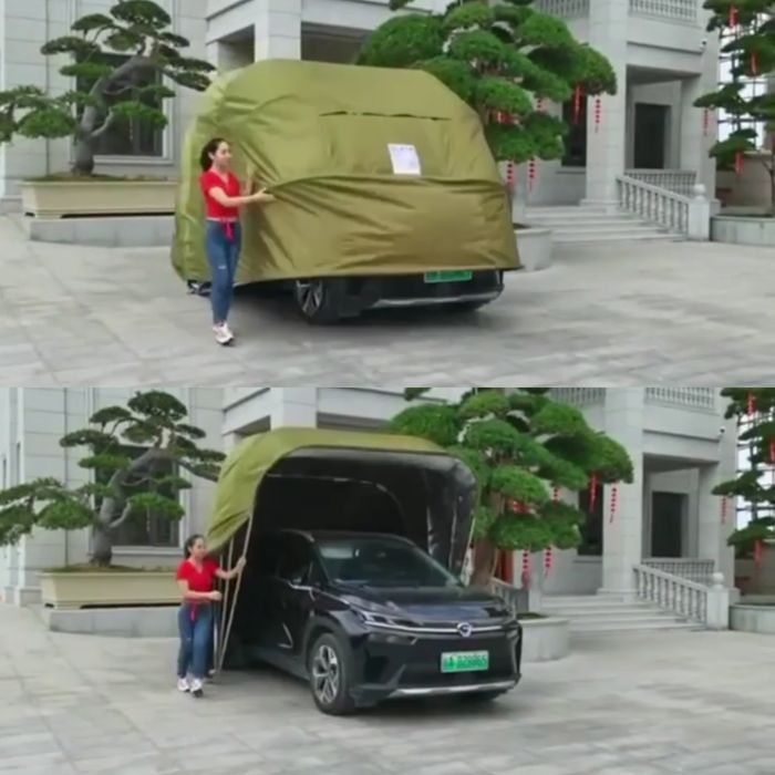 Гараж ракушка переносной