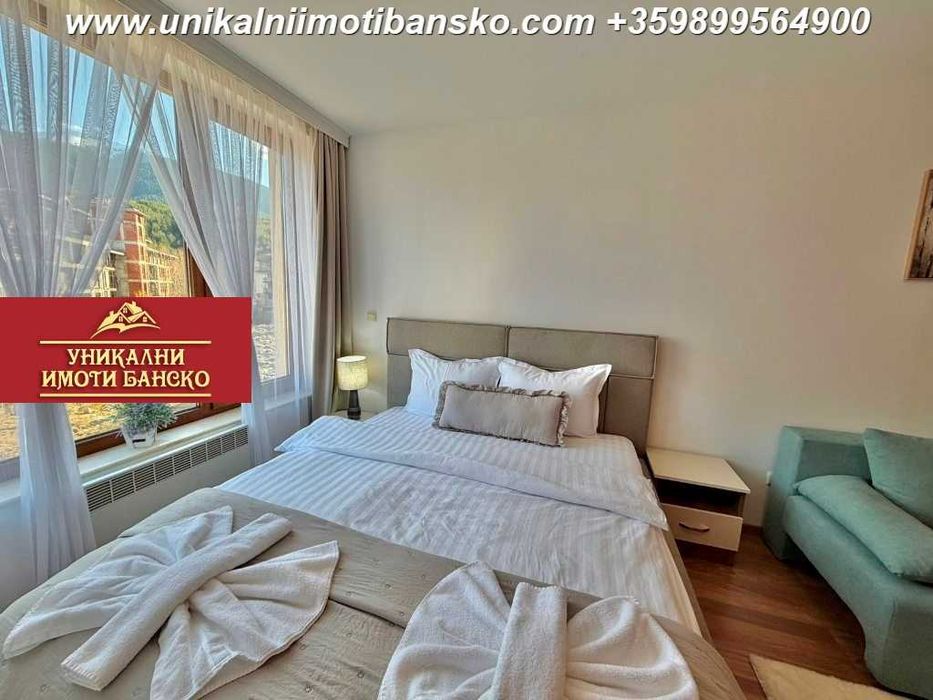 На 10 минути пеша от лифта! Едностаен апартамент за продажба в Банско