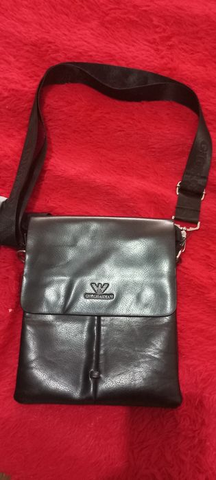 Барсетка кожаная