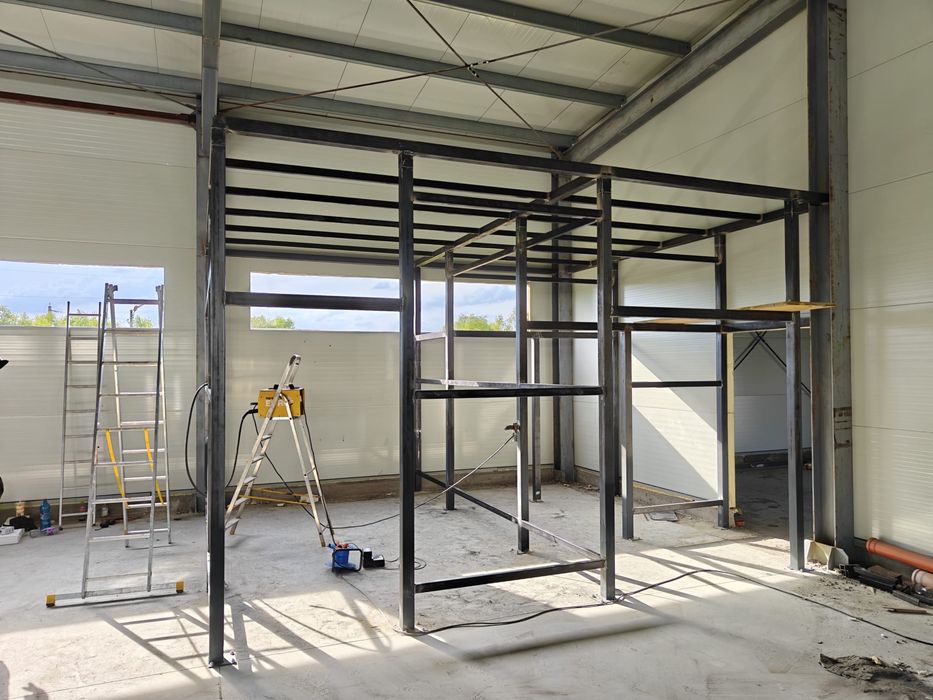 Vestiare incaperi delimitari structuri hale meltalice