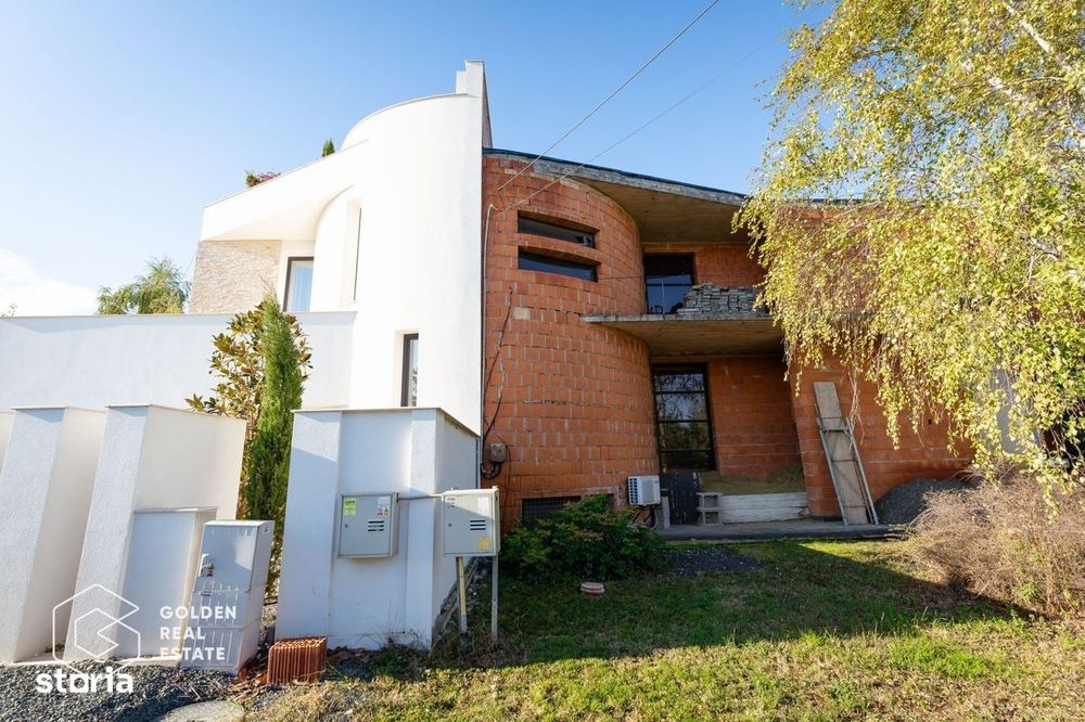 Schimb 1/2 Duplex avangardist la roșu în Moșnița Nouă cu apartamen