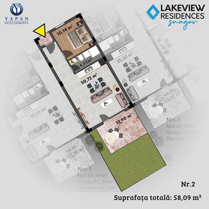 Lakeview Snagov – Apartamente, Investiție cu Chirie Lunară Garantată