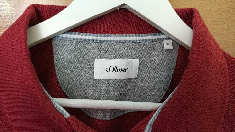 Tricou polo s.Oliver caramiziu - Marimea XL