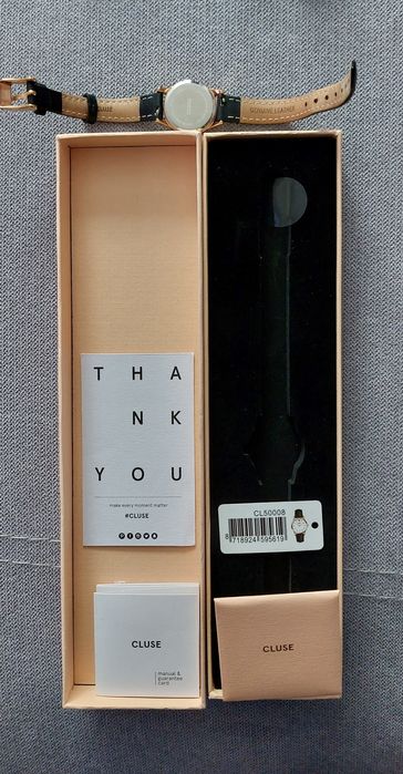 Ceas dama Cluse, curea piele naturala