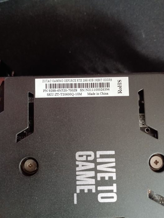 asus tuf RTX 2060 / ZOTAC AMP EDITION rgb