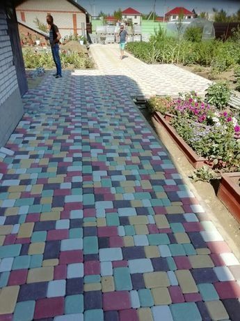 Укладка брусчатки, асфальт