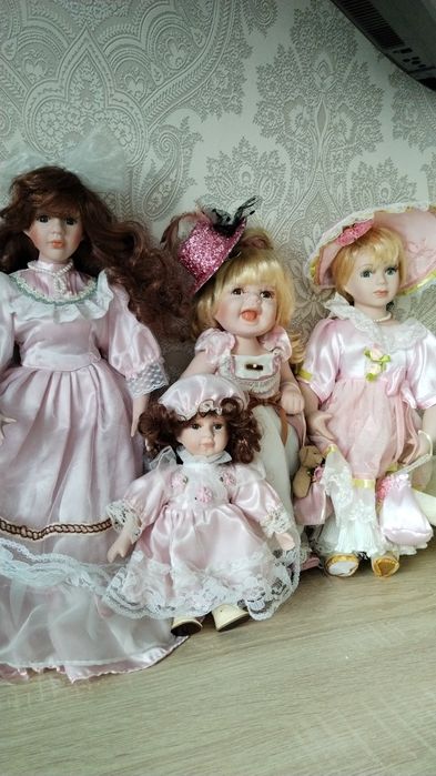 Куклы фарфоровые интерьерные